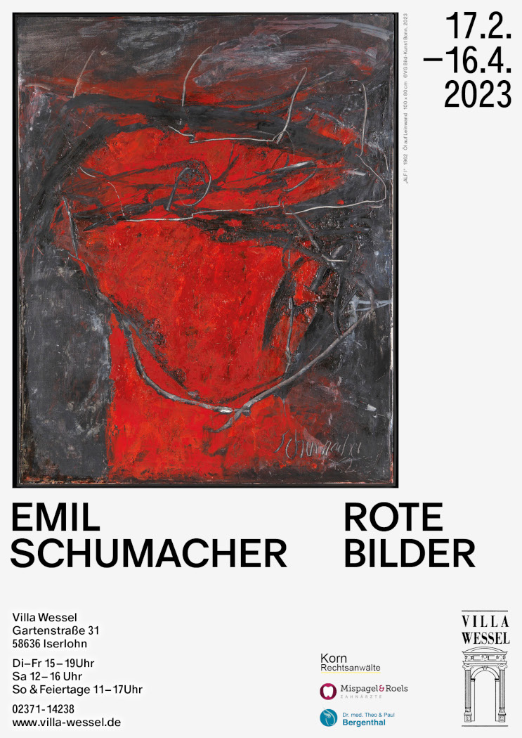 Villa Wessel Iserlohn Plakat Emil Schumacher