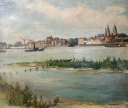 ww 1939 Rhein bei Rees kl